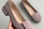 Туфлі жіночі велюрові кольору візон Фото 9
