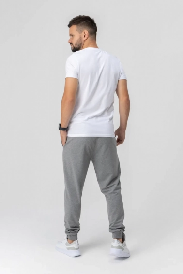 Спортивные штаны мужские Tommy life 84652 Светло-серый фото 10 — интернет-магазин Tapok