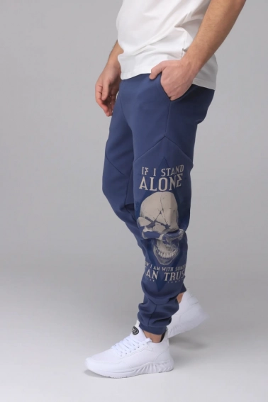 Спортивные штаны мужские Tommy life 84884 Синий фото 2 — интернет-магазин Tapok