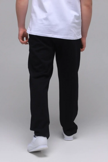 Спортивные штаны мужские прямые Tommy life 84634-B Темно-синий фото 5 — интернет-магазин Tapok