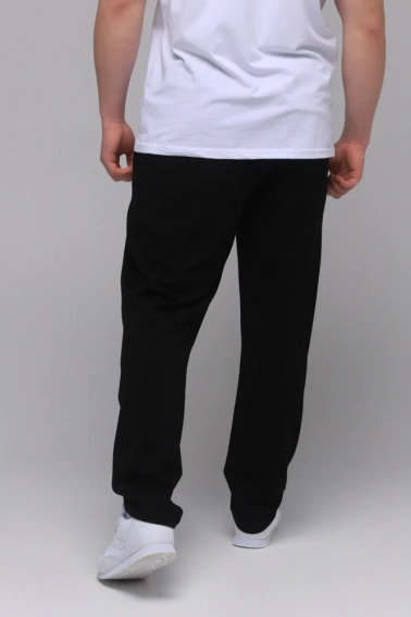Спортивные штаны мужские прямые Tommy life 84634-B Черный фото 4 — интернет-магазин Tapok