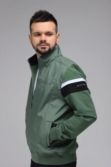 Спортивный костюм мужской Escetic 6911 Зеленый фото 7 — интернет-магазин Tapok