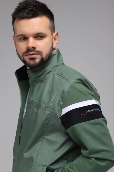 Спортивный костюм мужской Escetic 6911 Зеленый фото 8 — интернет-магазин Tapok