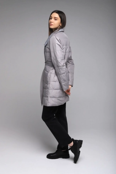 Куртка двухсторонняя женская Visdeer 2355 Серый фото 8 — интернет-магазин Tapok