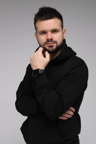 Худі чоловічий Demos DMS005 baza Чорний фото 4 — інтернет-магазин Tapok