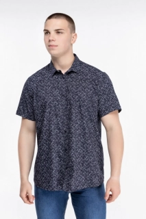 Рубашка с узором мужская Stendo 235057 Темно-синий