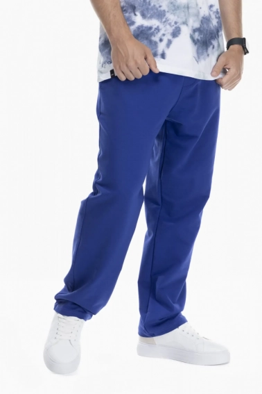 Спортивные брюки прямые мужские Breezy 23203008 Синий фото 3 — интернет-магазин Tapok