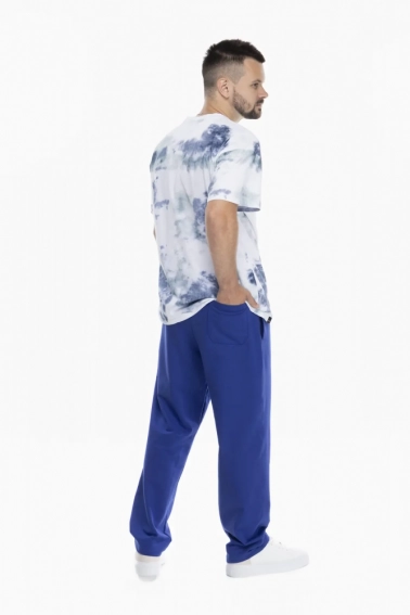 Спортивные брюки прямые мужские Breezy 23203008 Синий фото 5 — интернет-магазин Tapok