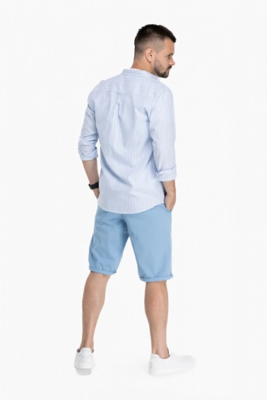 Рубашка с узором мужская FIGO 18412 Голубой фото 5 — интернет-магазин Tapok