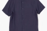 Рубашка однотонная мужская FIGO 7055-B Темно-синий Фото 6