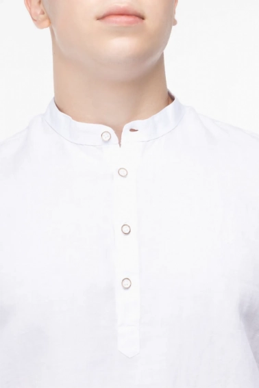 Рубашка классическая однотонная мужская Stendo 14217 Белый фото 2 — интернет-магазин Tapok