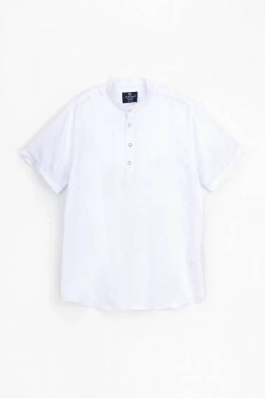Рубашка классическая однотонная мужская Stendo 14217 Белый фото 6 — интернет-магазин Tapok