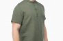 Рубашка классическая однотонная мужская Stendo 14217 Хаки Фото 2