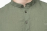 Рубашка классическая однотонная мужская Stendo 14217 Хаки Фото 3