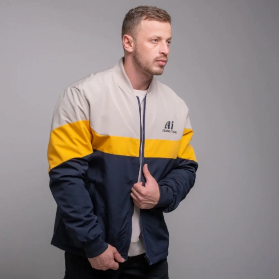 Куртка мужская демисезонная 338962  Fashion Желтый фото 1 — интернет-магазин Tapok