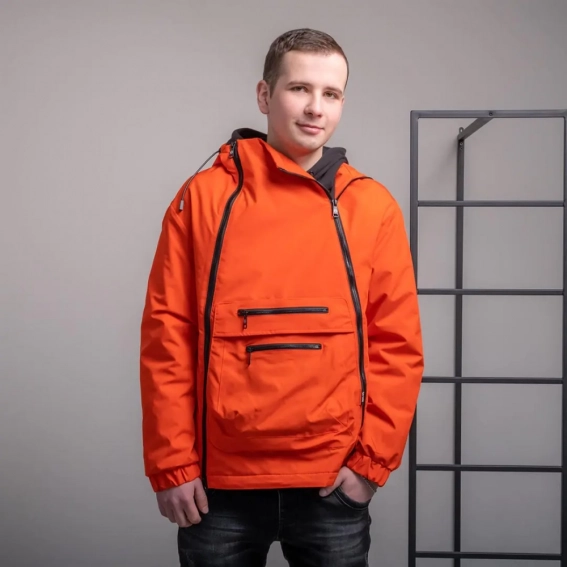 Куртка мужская демисезонная 200177  Fashion Оранжевый фото 1 — интернет-магазин Tapok