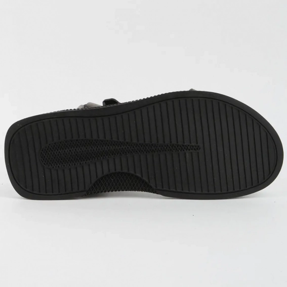 Сандалии мужские кожаные 339881  Fashion Серый фото 3 — интернет-магазин Tapok