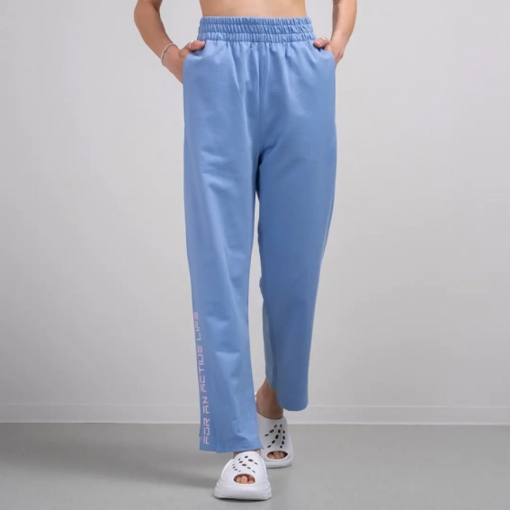Штани спортивні 102292 Fashion Блакитний фото 2 — інтернет-магазин Tapok