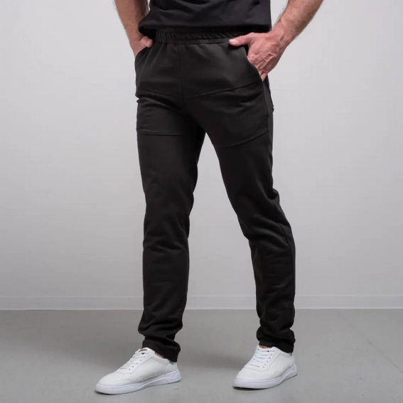 Штаны спортивные 102379 Fashion Черный фото 2 — интернет-магазин Tapok