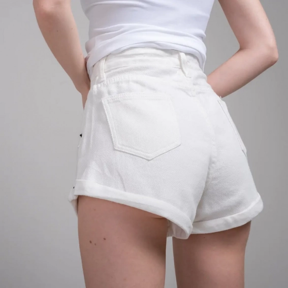 Шорти жіночі джинсові 200483 Fashion Білий фото 4 — інтернет-магазин Tapok