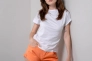 Шорты женские джинсовые 200485  Fashion Оранжевый Фото 4