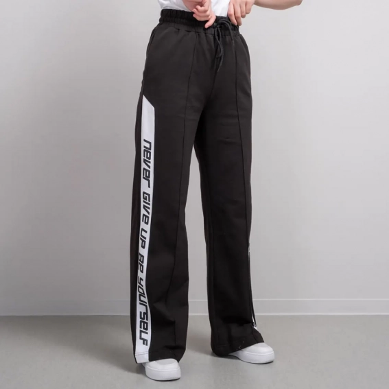Штани 102468 Fashion Чорний фото 2 — інтернет-магазин Tapok