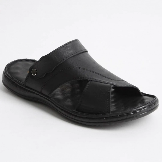 Сандалии мужские кожаные 340503  Fashion Черный фото 1 — интернет-магазин Tapok