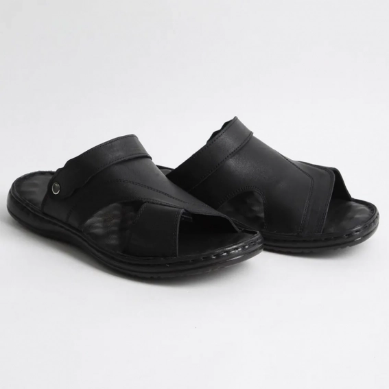 Сандалии мужские кожаные 340503  Fashion Черный фото 4 — интернет-магазин Tapok
