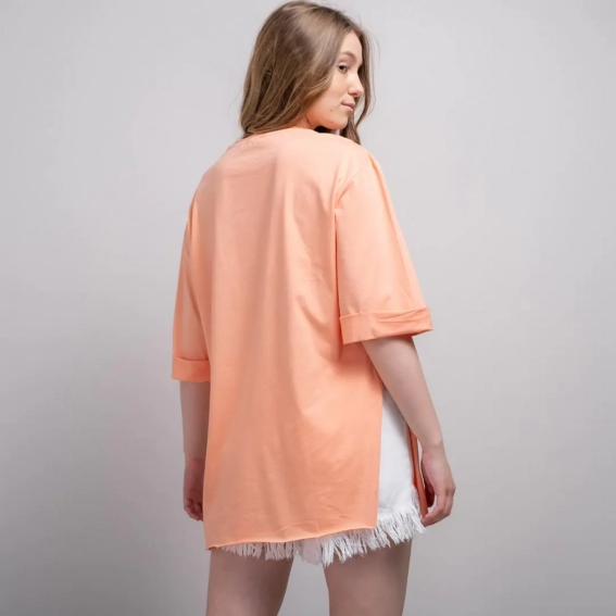 Футболка жіноча 340524 Fashion Персиковий фото 2 — інтернет-магазин Tapok