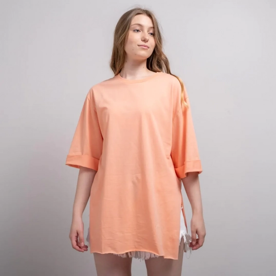 Футболка жіноча 340524 Fashion Персиковий фото 3 — інтернет-магазин Tapok