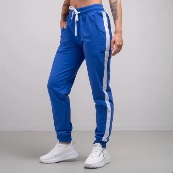 Штани жіночі спортивні 340818 Fashion Синій фото 2 — інтернет-магазин Tapok