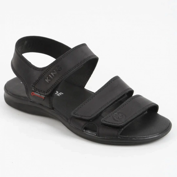 Сандалии мужские кожаные 339885  Fashion Черный фото 1 — интернет-магазин Tapok