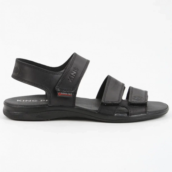 Сандалии мужские кожаные 339885  Fashion Черный фото 2 — интернет-магазин Tapok