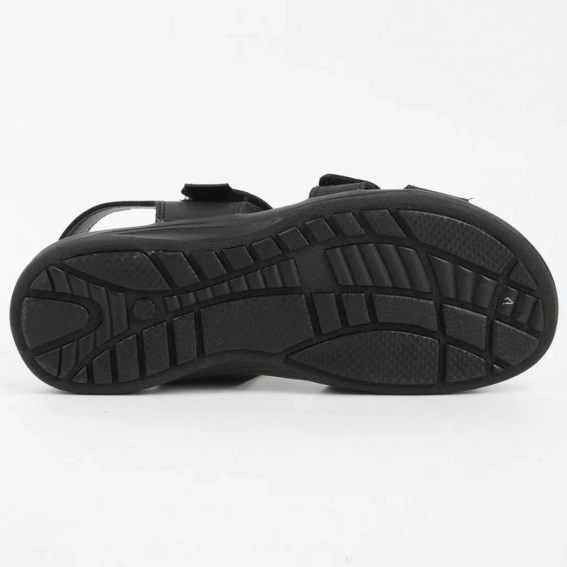Сандалии мужские кожаные 339885  Fashion Черный фото 3 — интернет-магазин Tapok