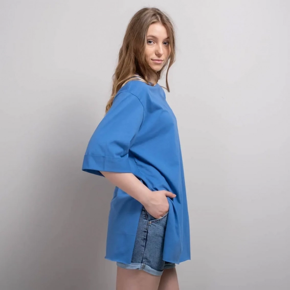Футболка жіноча 340514 Fashion Синій фото 2 — інтернет-магазин Tapok