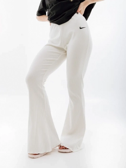 Жіночі Брюки Nike W NSW RIB JRSY PANT Білий фото 1 — інтернет-магазин Tapok