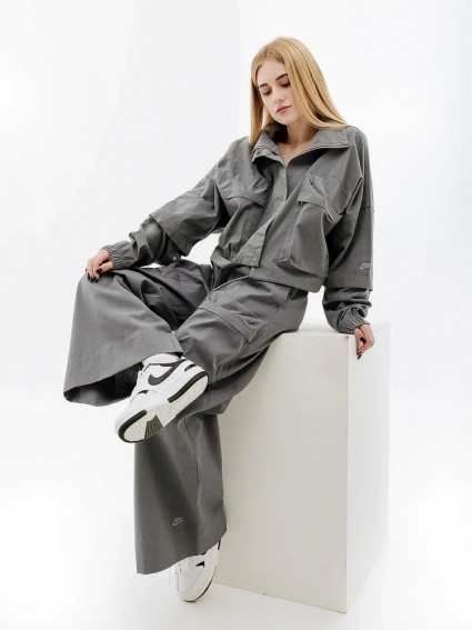 Жіночі Брюки Nike W NSW TP RPSTP PNT Сірий фото 1 — інтернет-магазин Tapok