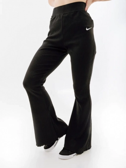 Женские Штаны Nike W NSW RIB JRSY PANT Черный фото 1 — интернет-магазин Tapok