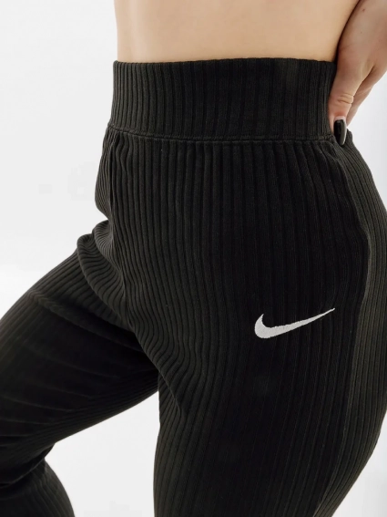 Женские Штаны Nike W NSW RIB JRSY PANT Черный фото 2 — интернет-магазин Tapok