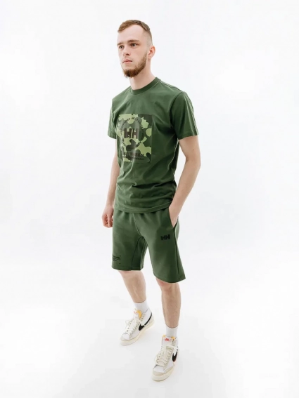 Чоловічі шорти HELLY HANSEN OVE SWEAT SHORTS Зелений фото 3 — інтернет-магазин Tapok