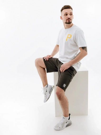 Чоловічі Шорти 47 Brand NEW YORK YANKEES BASE RUNNER Сірий фото 4 — інтернет-магазин Tapok