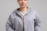 Толстовка на змійці жіноча 102708 Fashion Сірий Фото 3