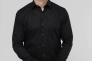 Рубашка классическая однотонная мужская Redpolo 3808 Черный Фото 2