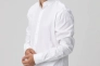 Рубашка однотонная мужская FIGO 18418 Белый Фото 1
