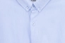 Рубашка однотонная мужская FIGO 18418 Голубой Фото 8