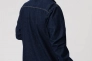 Рубашка однотонная мужская FIGO 18315 Темно-синий Фото 2