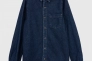 Рубашка однотонная мужская FIGO 18315 Темно-синий Фото 8