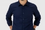 Рубашка однотонная мужская Jean Piere JP8804 Индиго Фото 2