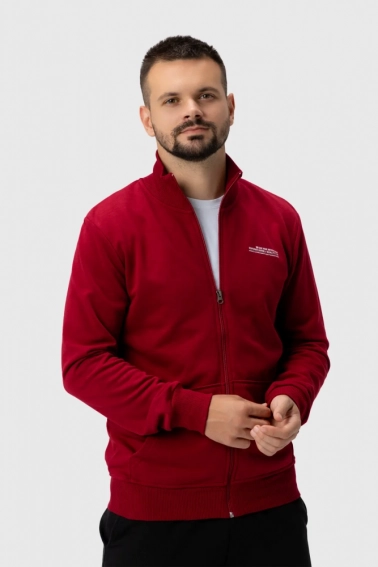 Толстовка с принтом мужская Hope HP840 Бордовый фото 2 — интернет-магазин Tapok