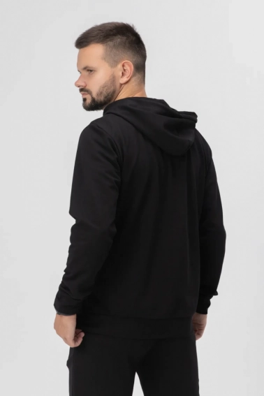 Спортивная кофта мужская CL 39389-K Черный фото 4 — интернет-магазин Tapok